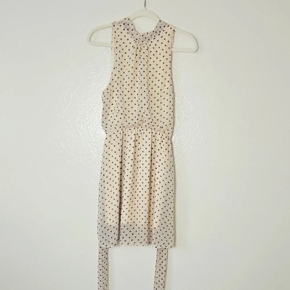 Sweet Pea Cream and Black Polka Dot Dress - Picture 1 of 7